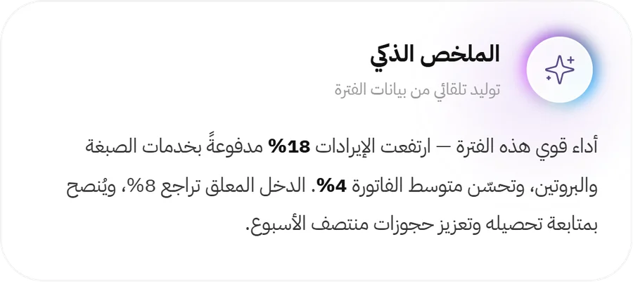 المساعد الذكي في تطبيق شريك